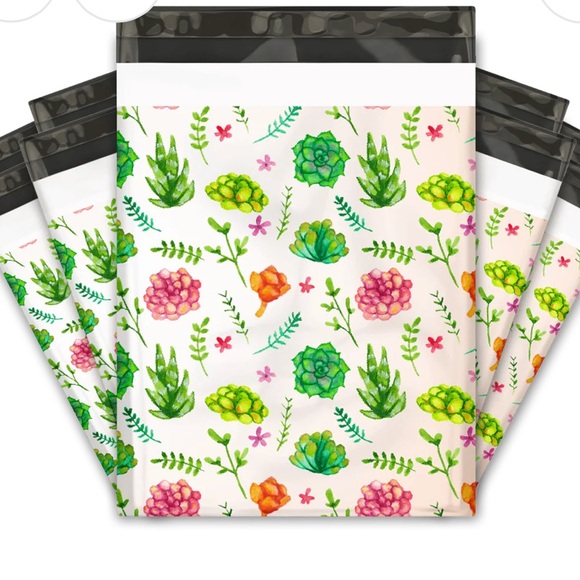 Other - 10x13 Succulents Designer Poly Mailers - 10 pcs